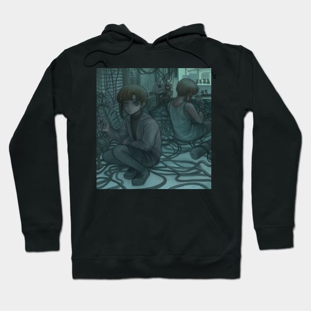 Lain iwakura Hoodie by Adrianisawaffle